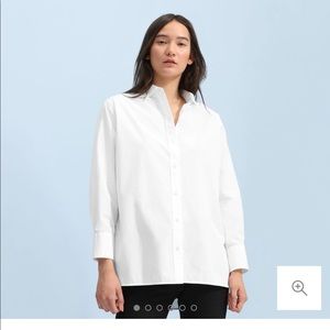 NWT Everlane Poplin oversized shirt 6